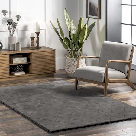Nuloom Amy Casual Faux Rabbit Machine Washable Area Rug 2ft 6in x 8ft HJWR01B-2608
